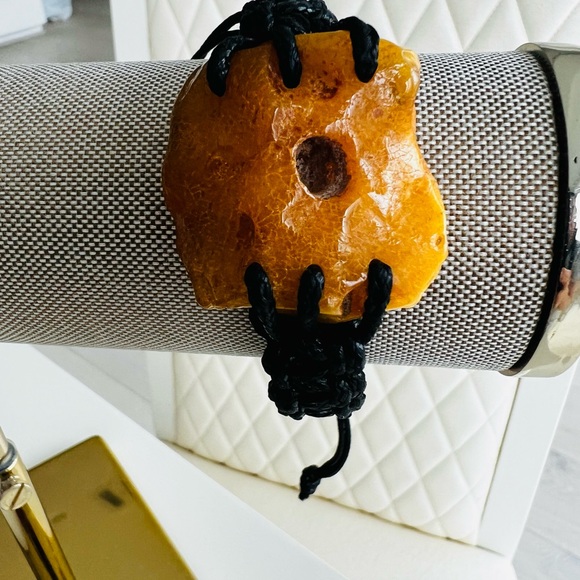 A precious, healing Bracelet X made of Baltic amber - Picture 5 of 12